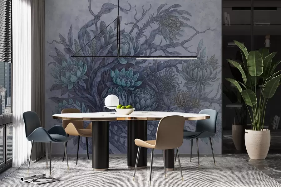 Fototapetes Kaprīzs ziedi w03975v1