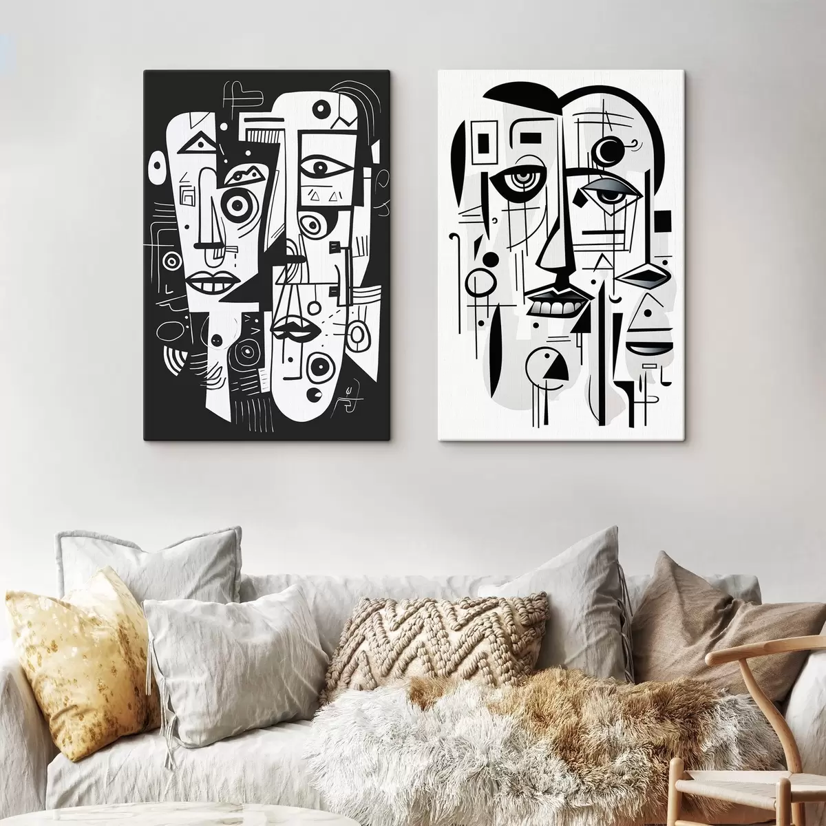 Glezna Abstraktas sejas m00456