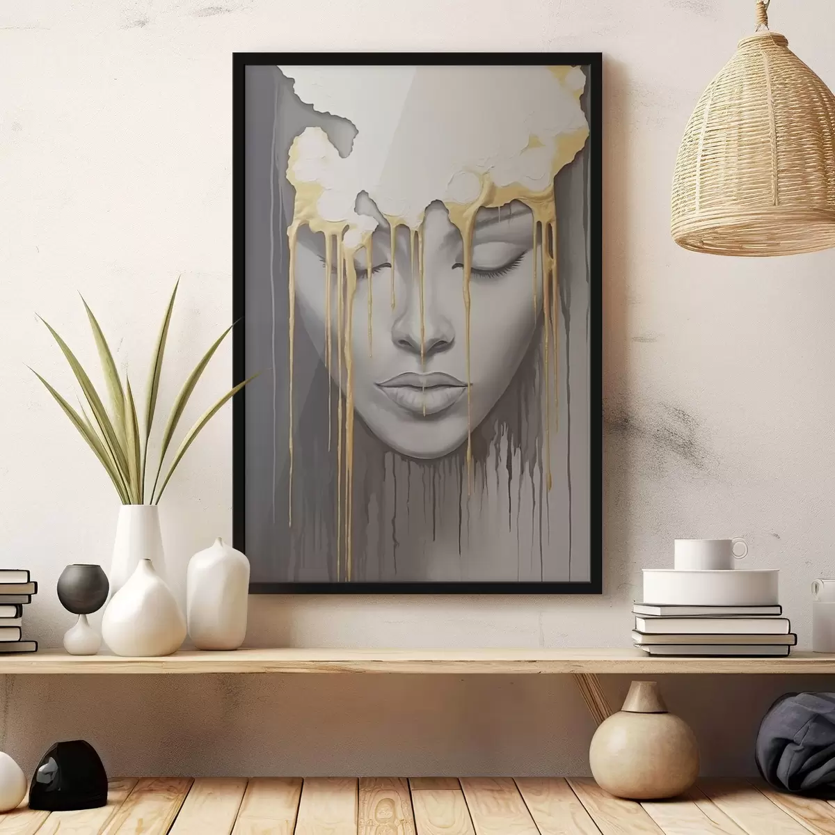 Plakāts Bērna seja krāsā f44265