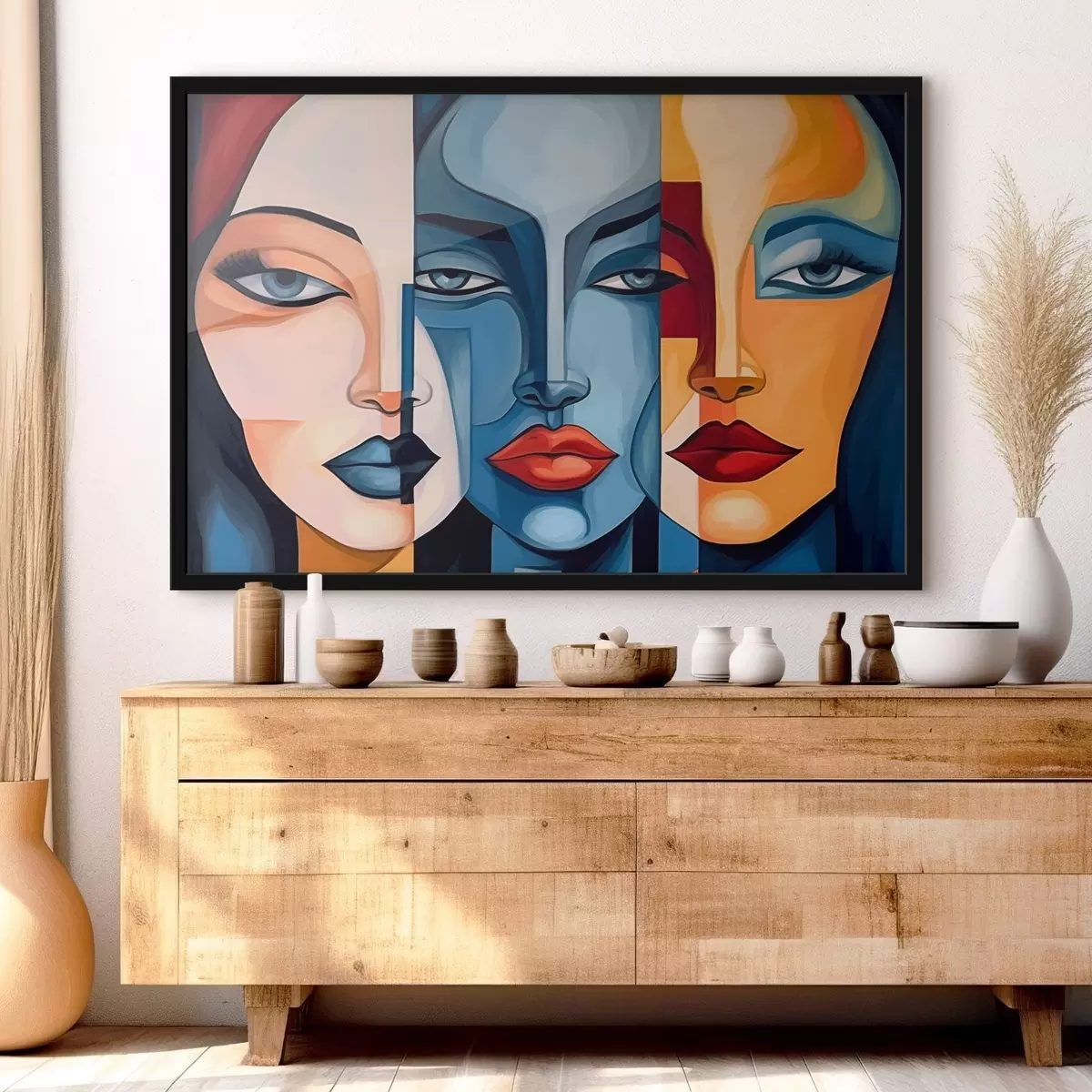 Plakāts Abstraktas sejas f44279