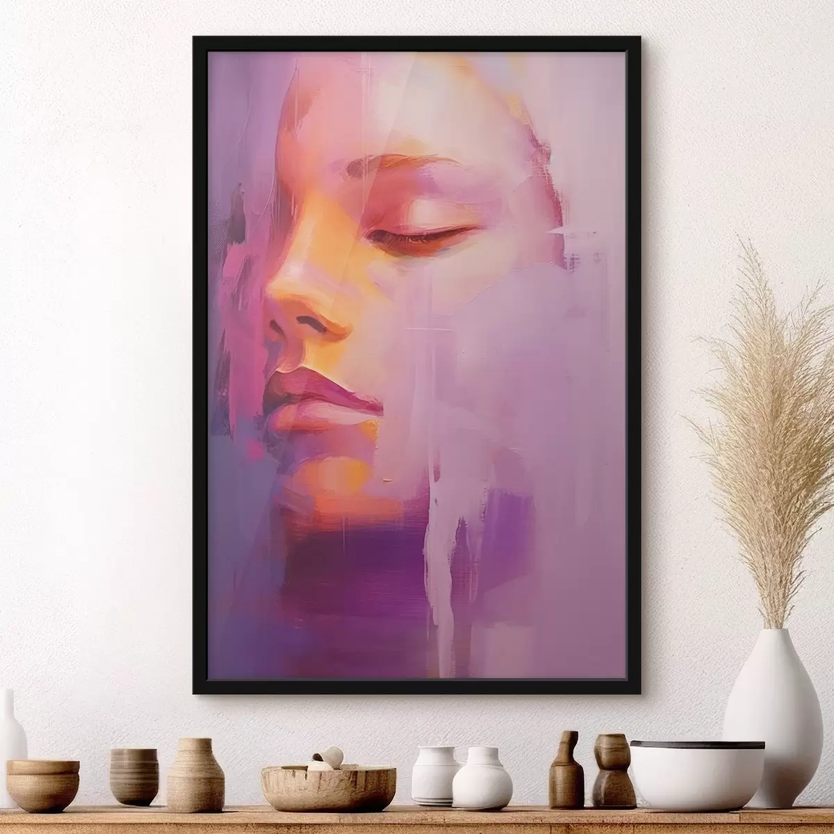 Plakāts Bērna seja krāsā f44280