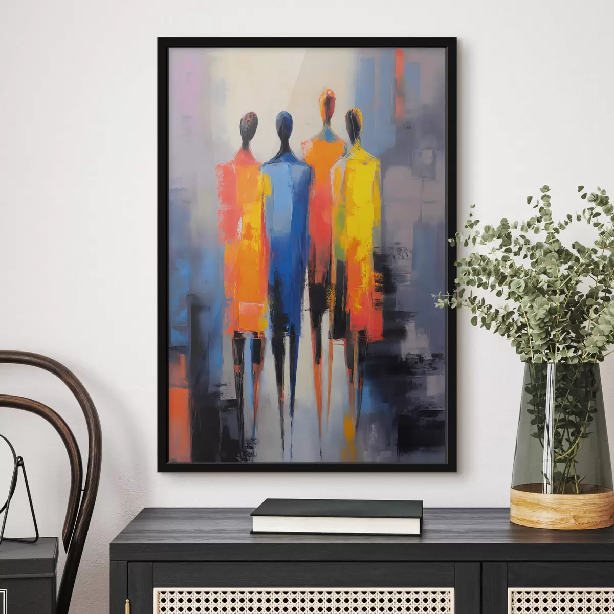 Plakāts Abstraktas cilvēku figūras f44367