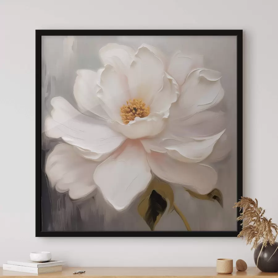 Glezna Liels mīksts ziedošs zieds f44369