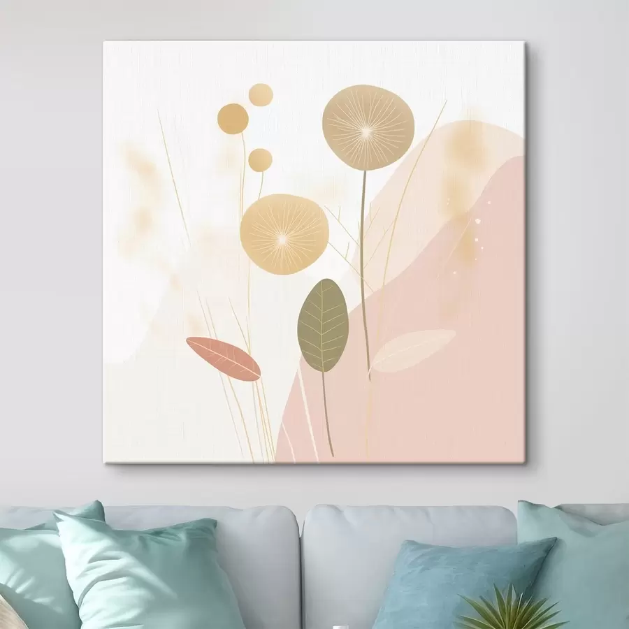 Glezna Abstraktie ziedi pasteļtoņos s44344