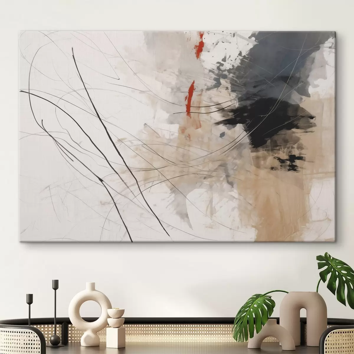 Glezna Plankumu, līniju abstrakcija s44418