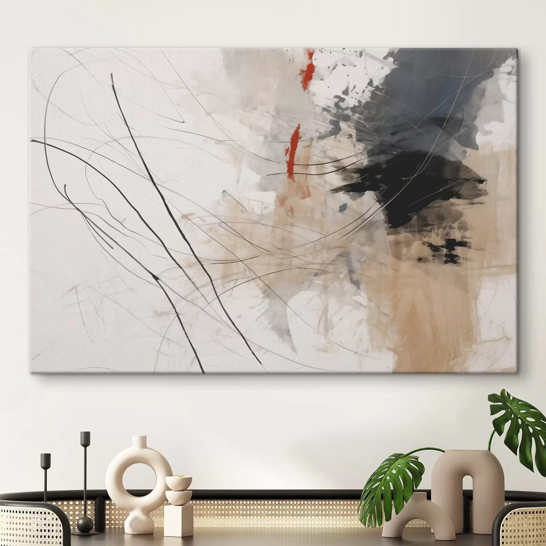 Fototapetes Plankumu, līniju abstrakcija s44418