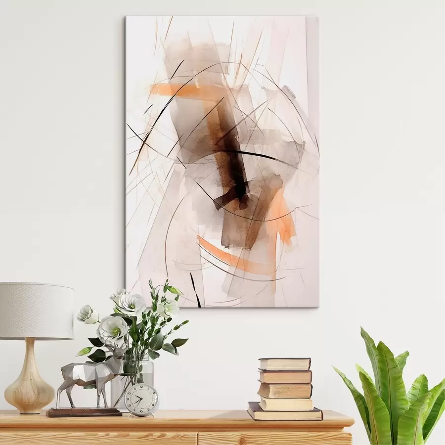 Glezna Līniju un plankumu abstrakcija s44423