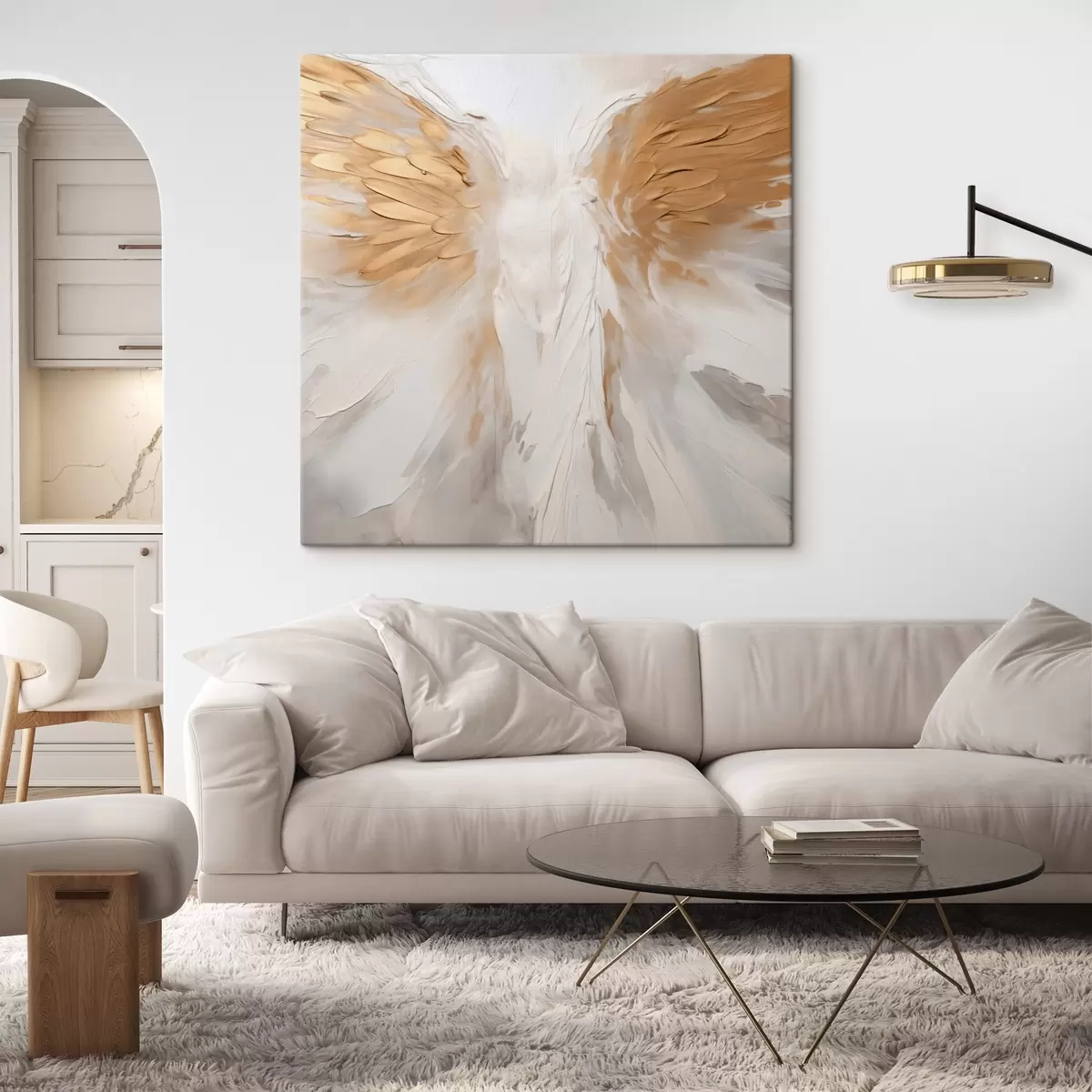 Glezna Eņģeļu spārni abstrakts s44425