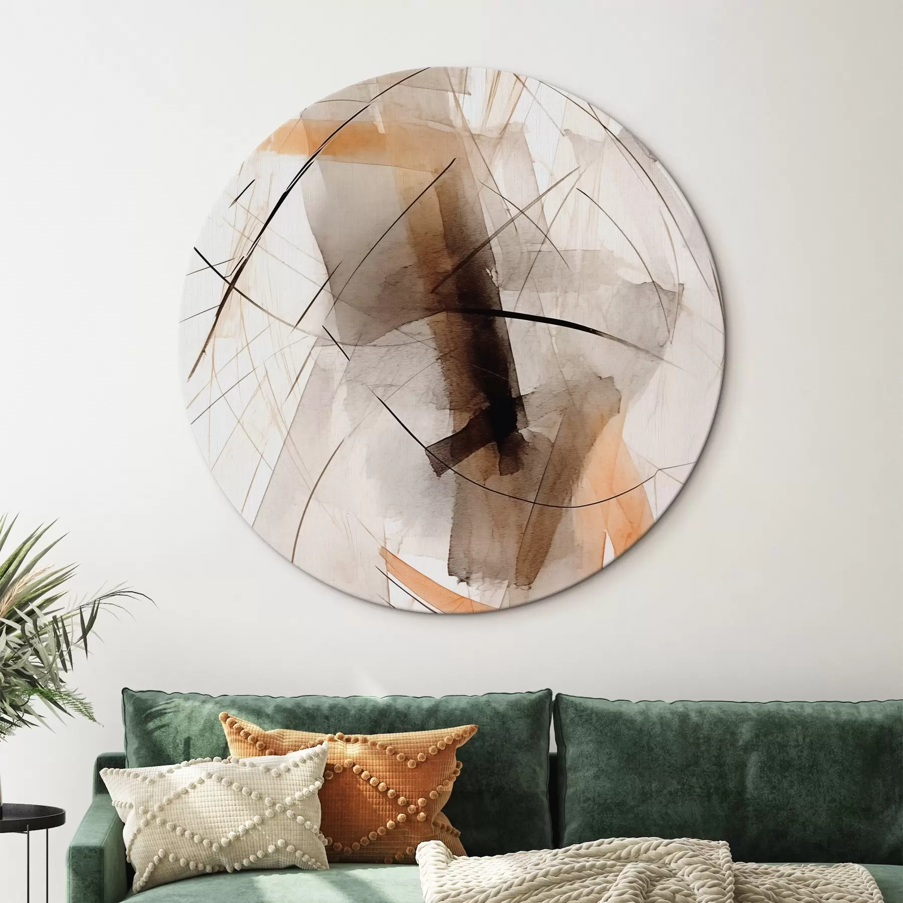 Glezna Līniju un plankumu abstrakcija r44423