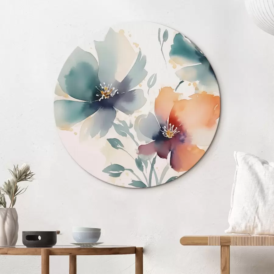 Fototapetes Ziedi imitācija akvarelis r44424