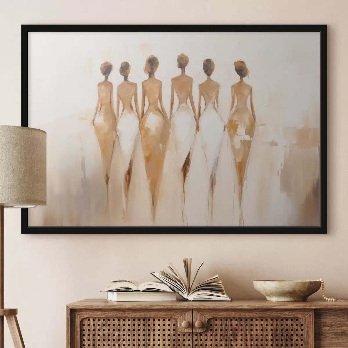 Plakāts Meiteņu abstrakcija f44420