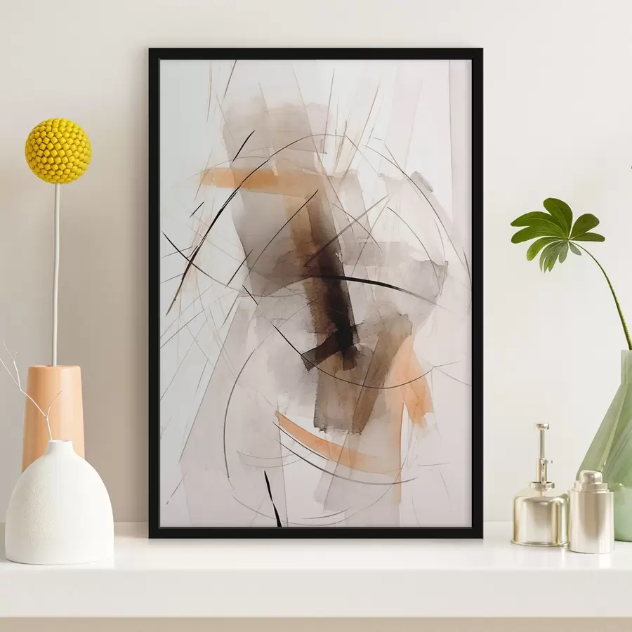 Fototapetes Līniju un plankumu abstrakcija f44423