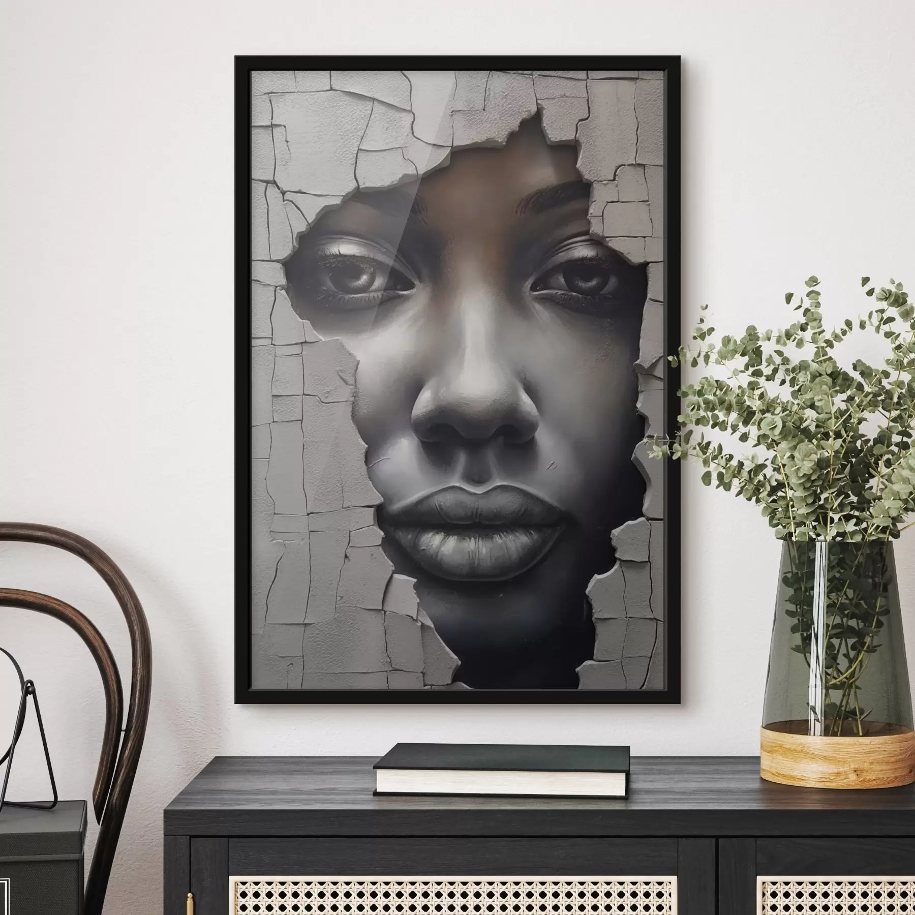 Fototapetes Sejas sienu plaisās f44495