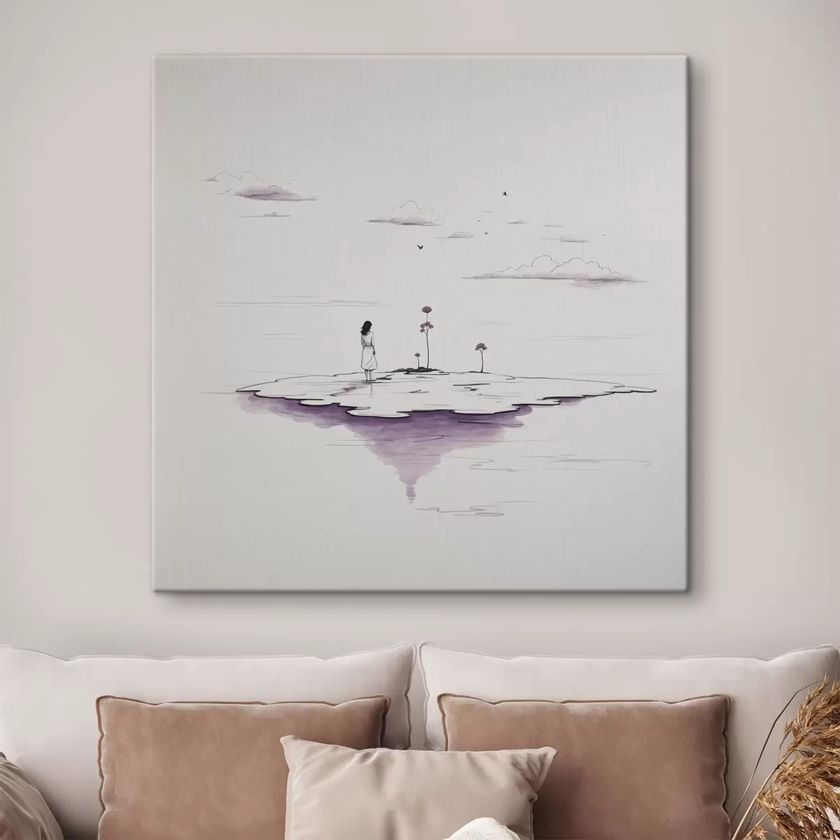 Glezna Vienkārša melnbalta glezna s44433