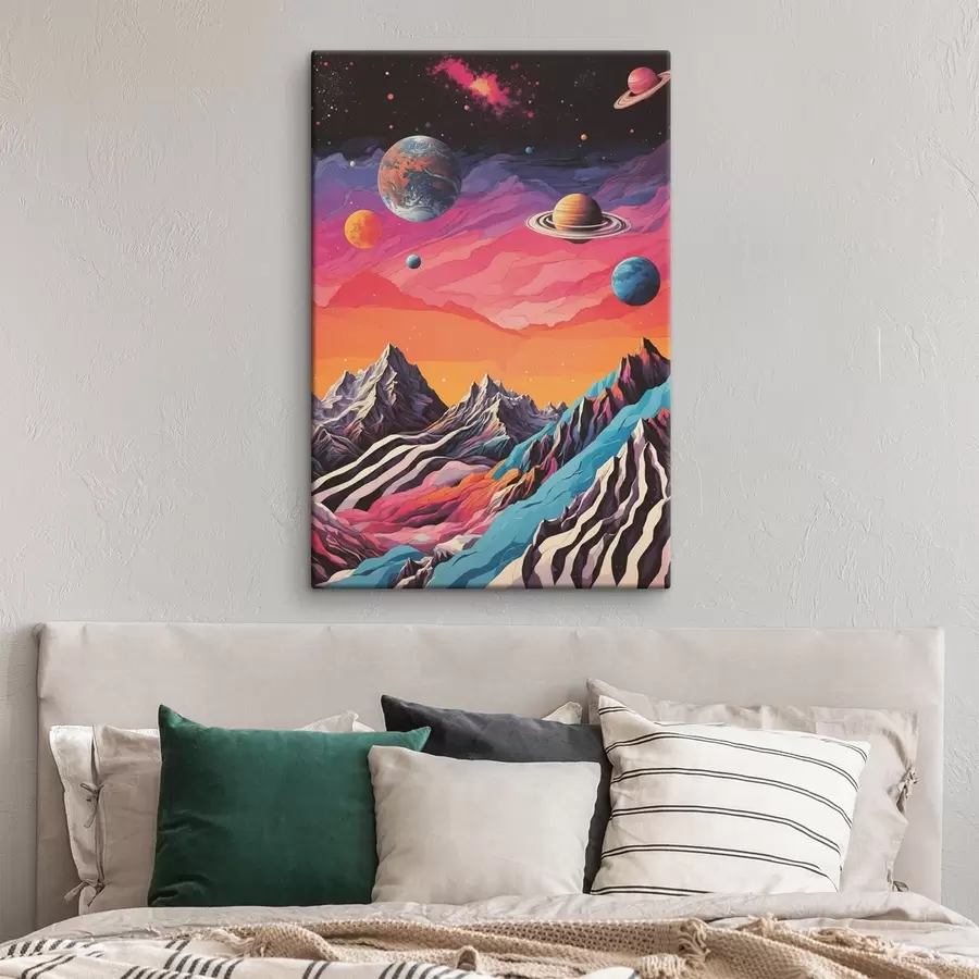 Glezna Planētu un kalnu parāde s44443