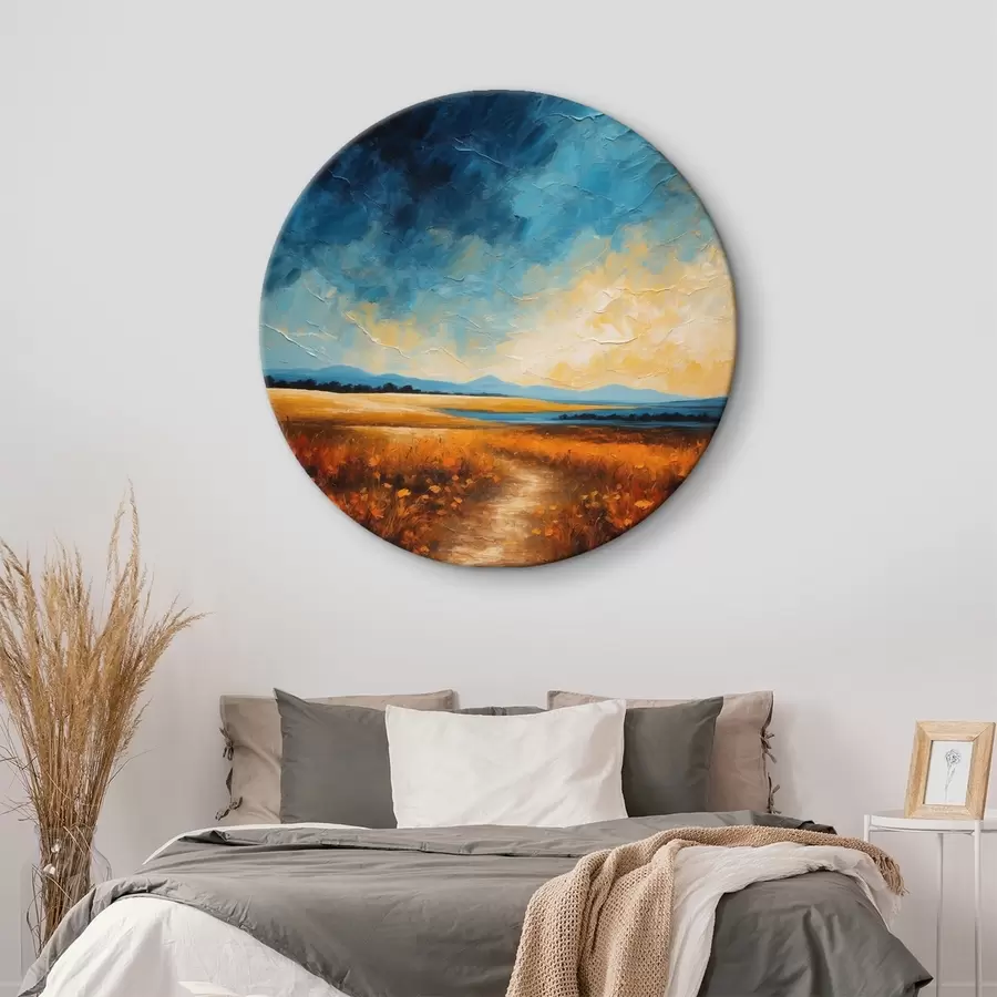 Glezna Ziedu lauks vakarā akrila glezniecības stilā r44440