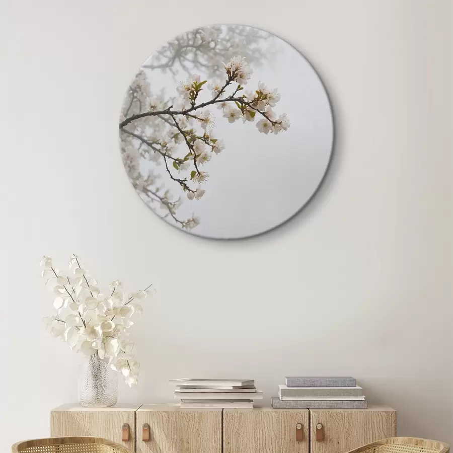 Glezna Ziedošs koks miglā r44473