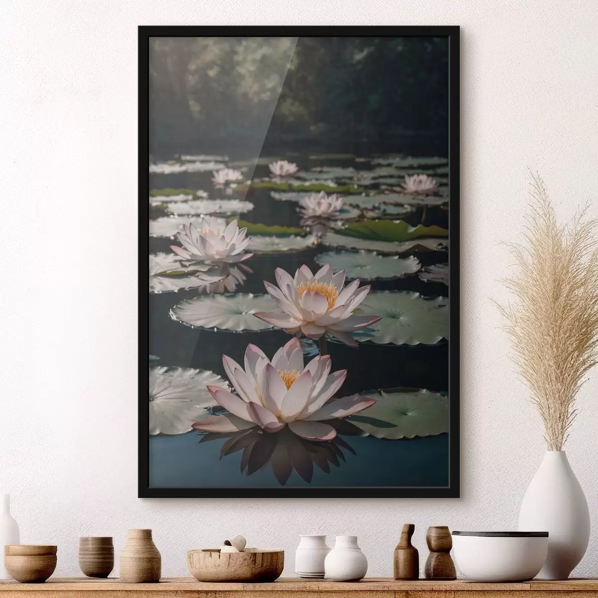 Plakāts Peldoši ziedi f44478