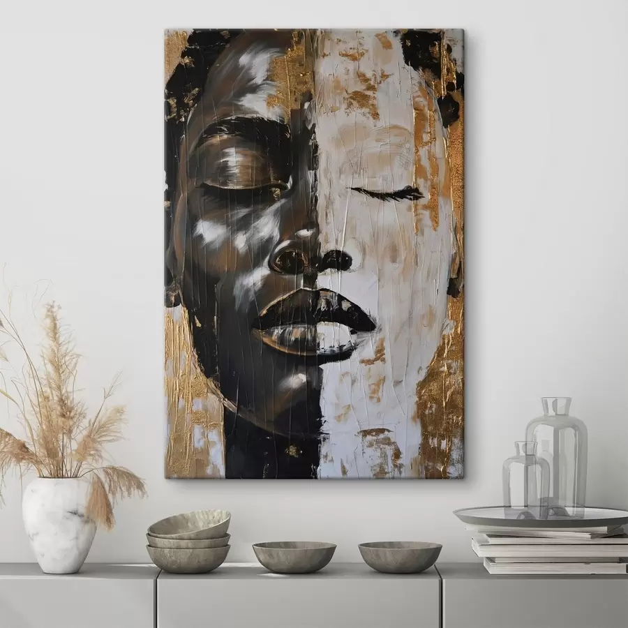 Glezna Abstraktā portreta glezniecības imitācija s44514