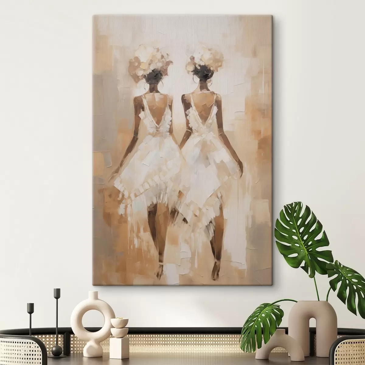 Glezna Abstraktā meiteņu imitācijas glezniecība s44517