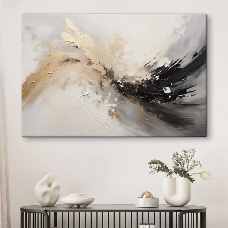 Glezna Abstrakta kompozīcija, glezniecības imitācija s44519