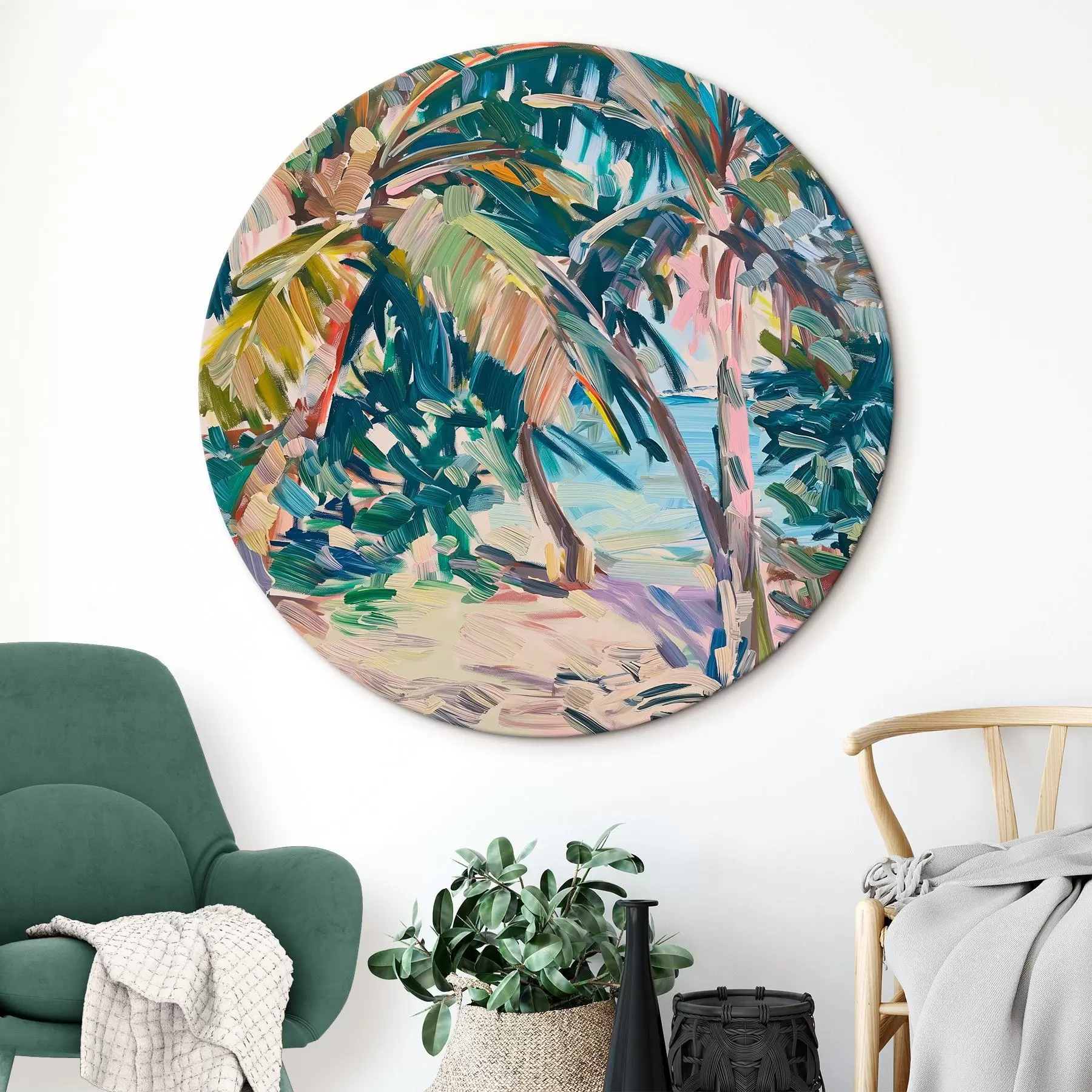 Fototapetes Palmas abstrakcija, otas triepienu imitācija r44513