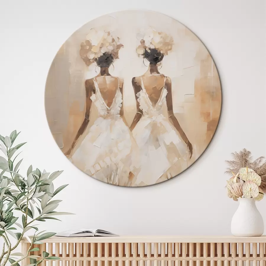 Glezna Abstraktā meiteņu imitācijas glezniecība r44517