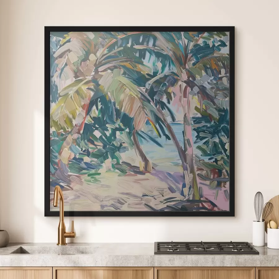 Fototapetes Palmas abstrakcija, otas triepienu imitācija f44513