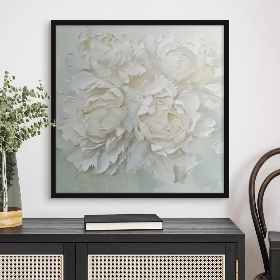 Fototapetes Peoniju imitācijas glezniecība f44522