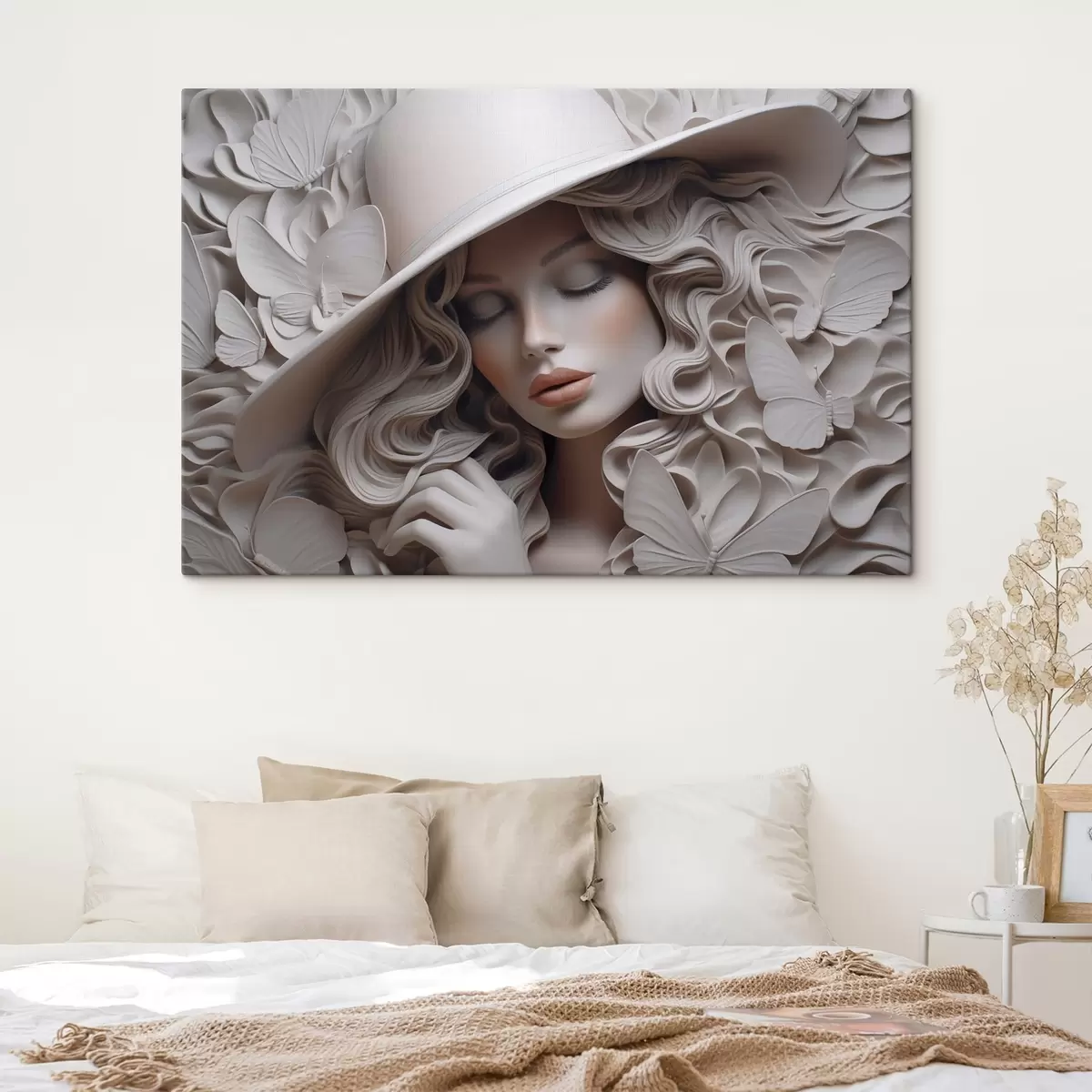 Glezna Meitene cepurē s44524