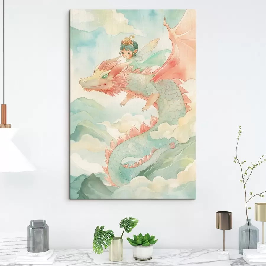 Glezna Pasaku un pūķis s44532