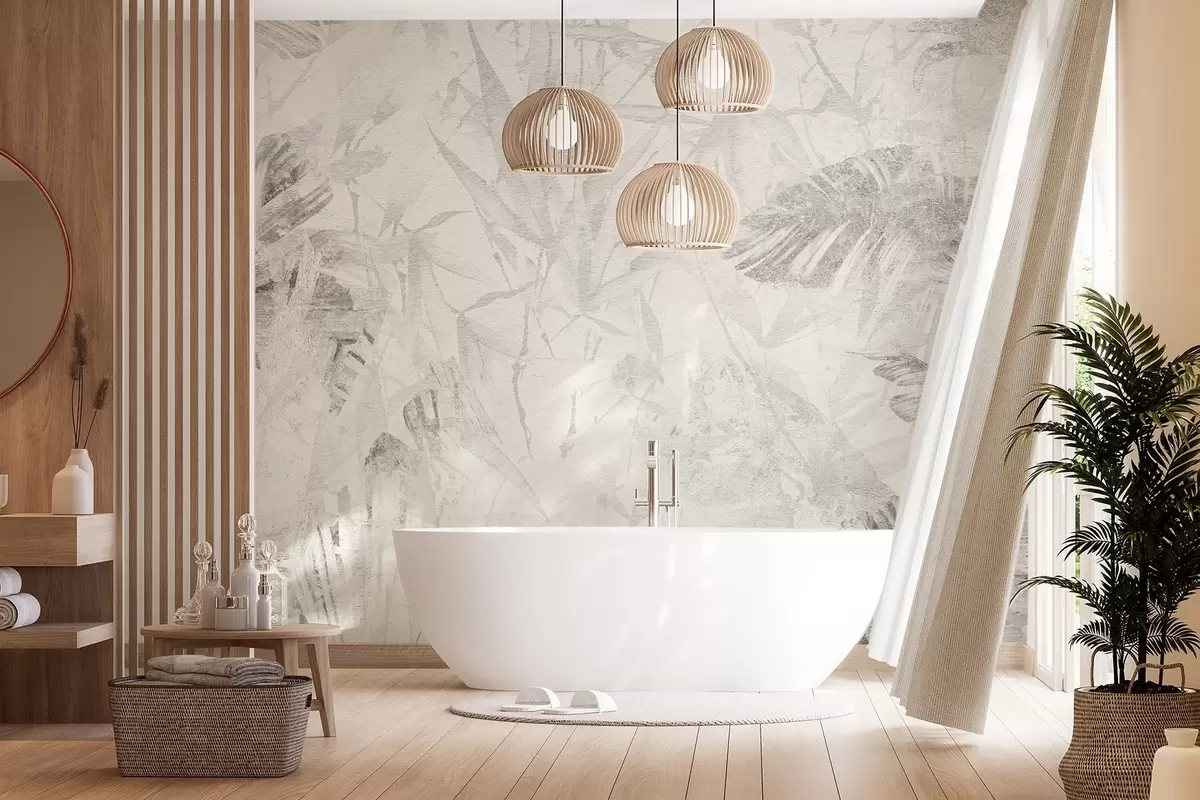 Fototapetes Ziedu abstrakcija grunge stilā ar nobrāzuma imitāciju w03926