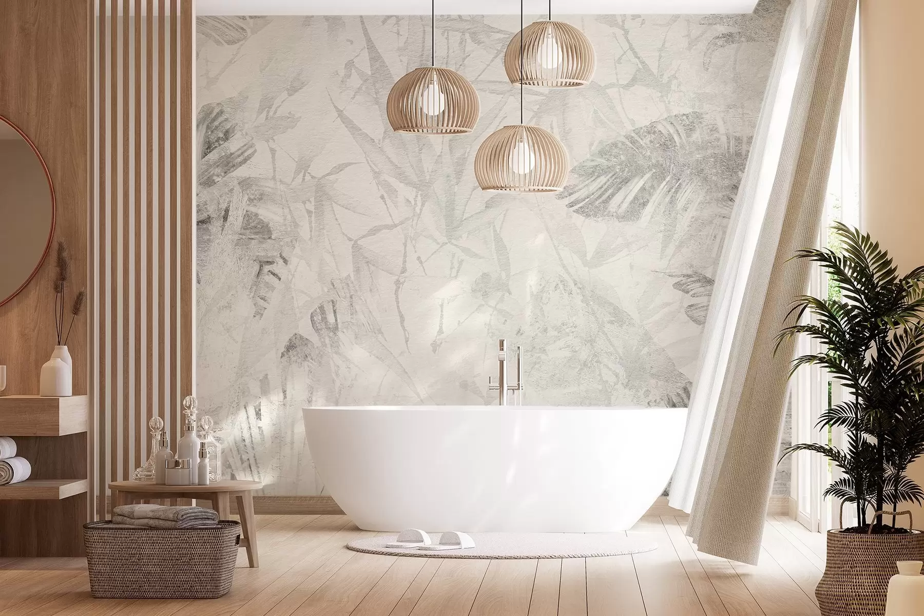 Fototapetes Ziedu abstrakcija grunge stilā ar nobrāzuma imitāciju w03926