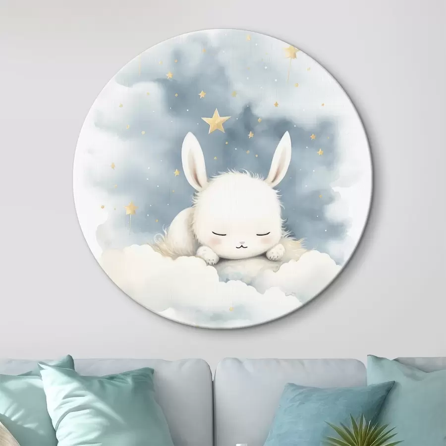 Glezna Zaķis mākoņos r44536