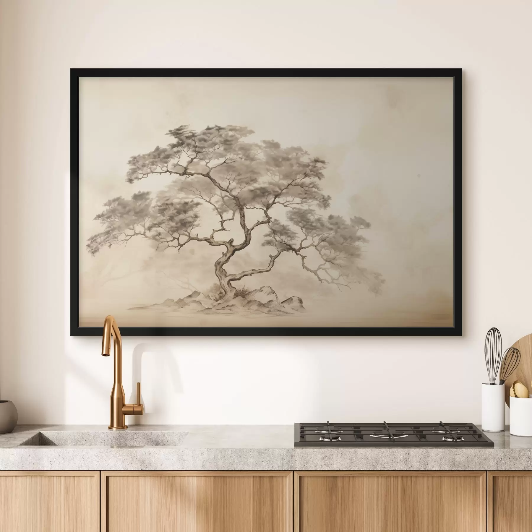 Glezna Koks uz kalna f44523