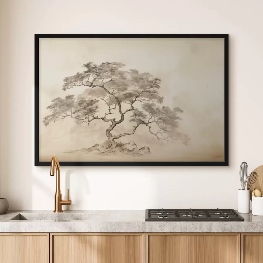 Fototapetes Koks uz kalna f44523