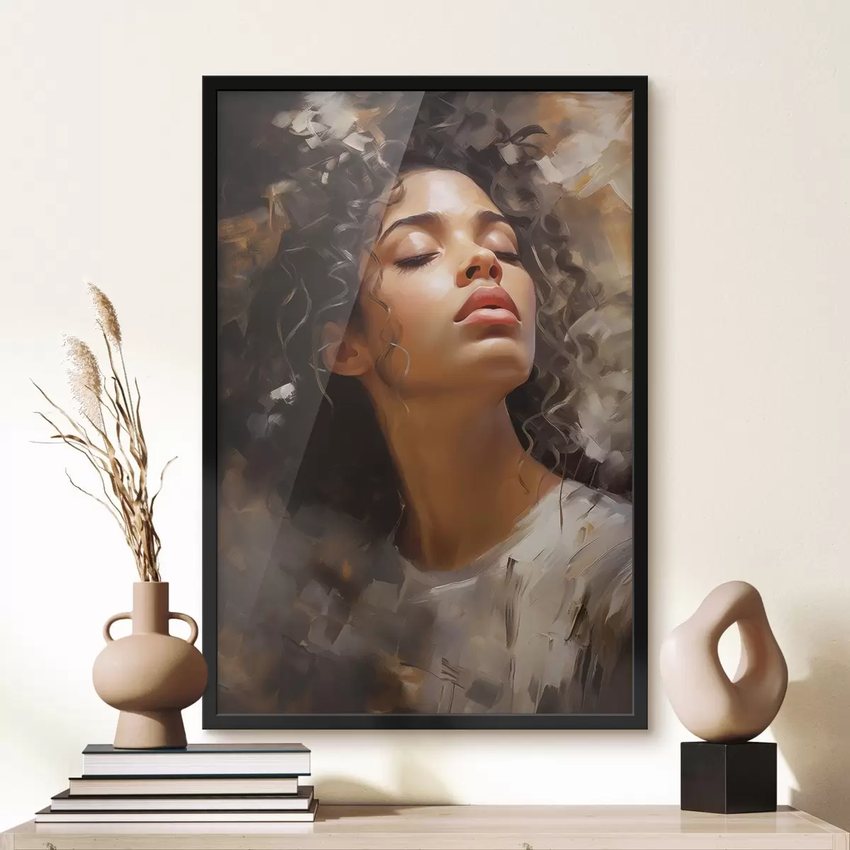 Plakāts Meitenes portrets f44560