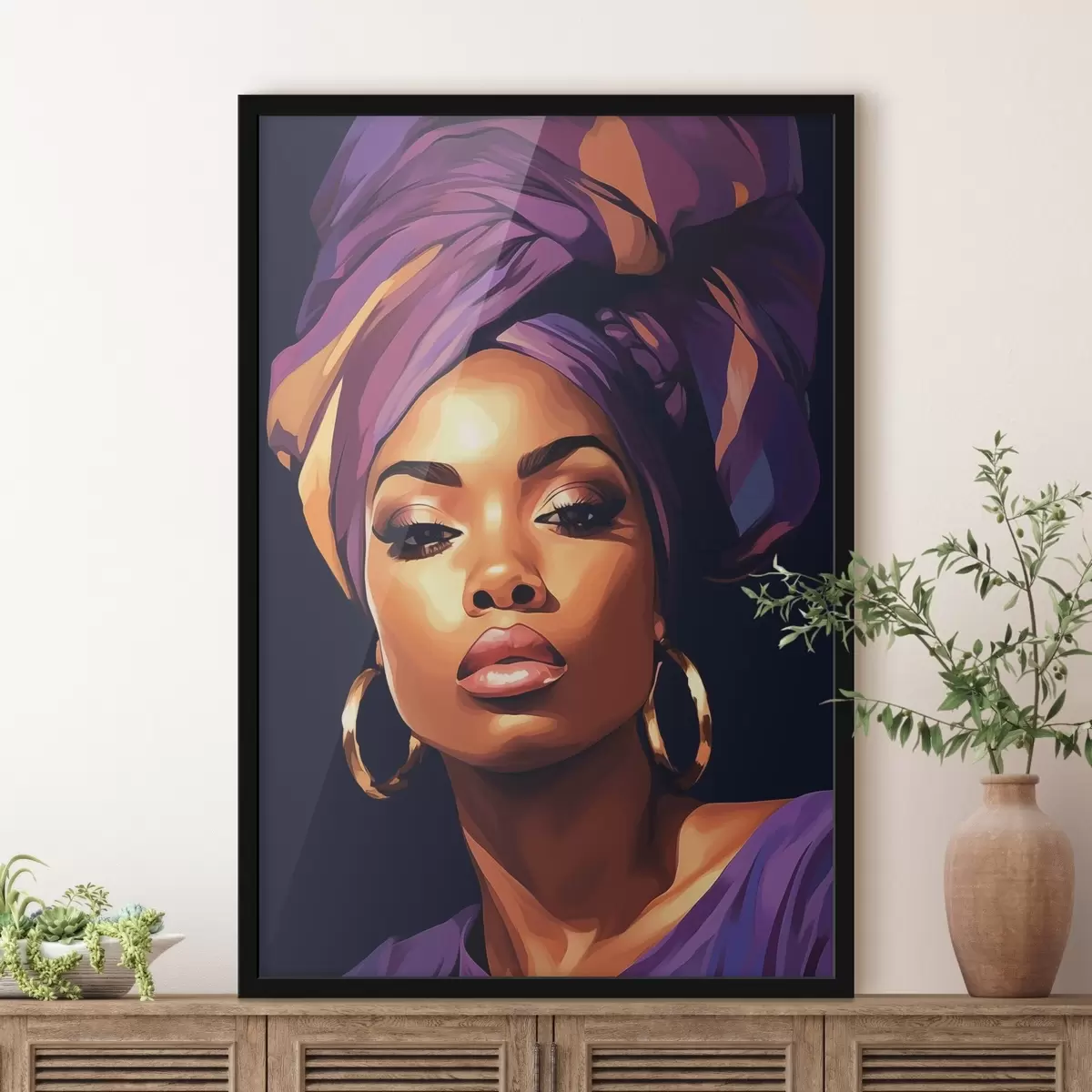 Plakāts Meitenes portrets f44571