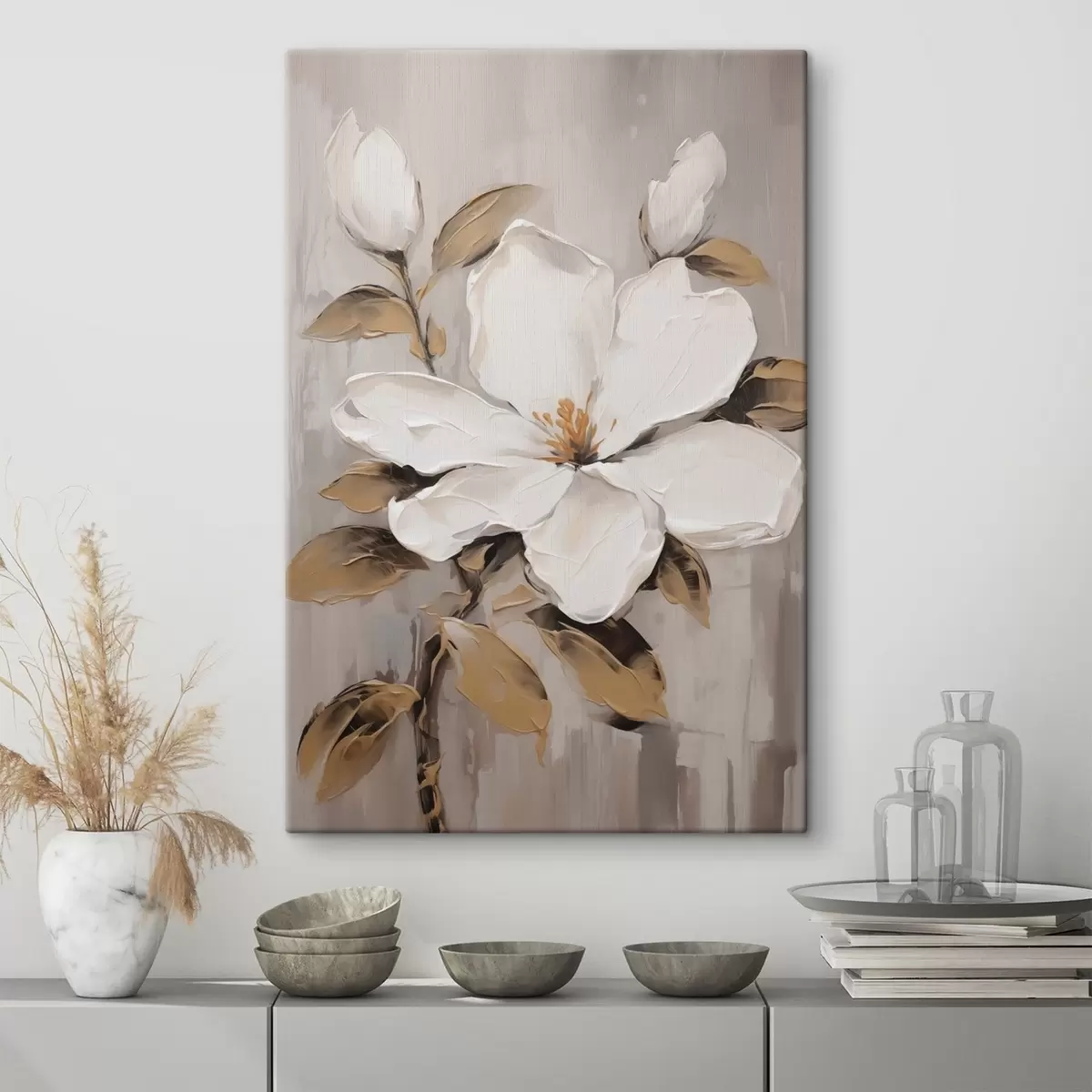 Glezna Liela ziedu imitācijas glezna s44581