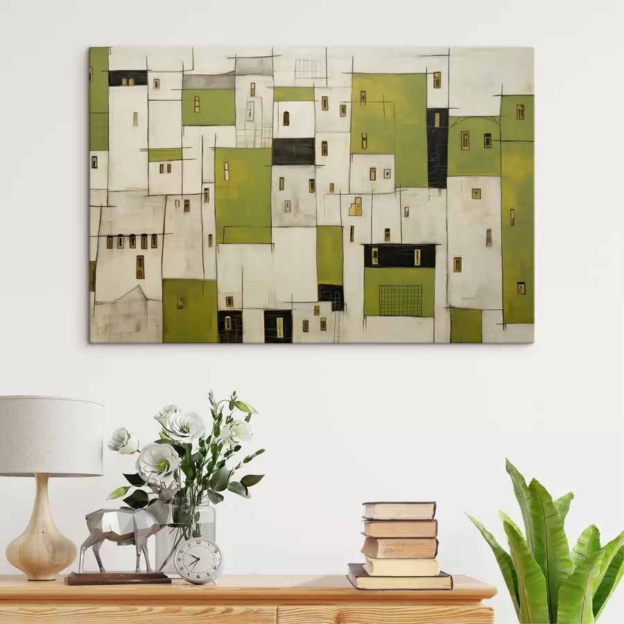Glezna Abstraktās mājas s44582