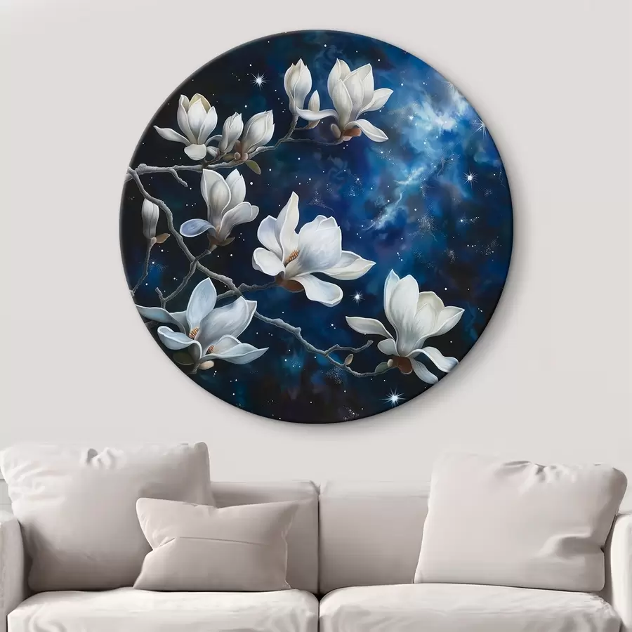 Glezna Magnolijas ziedi pret debesīm r44585