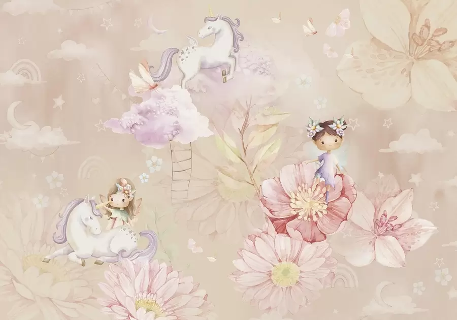 Fototapetes Pasaku fejas un vienradzis w04051