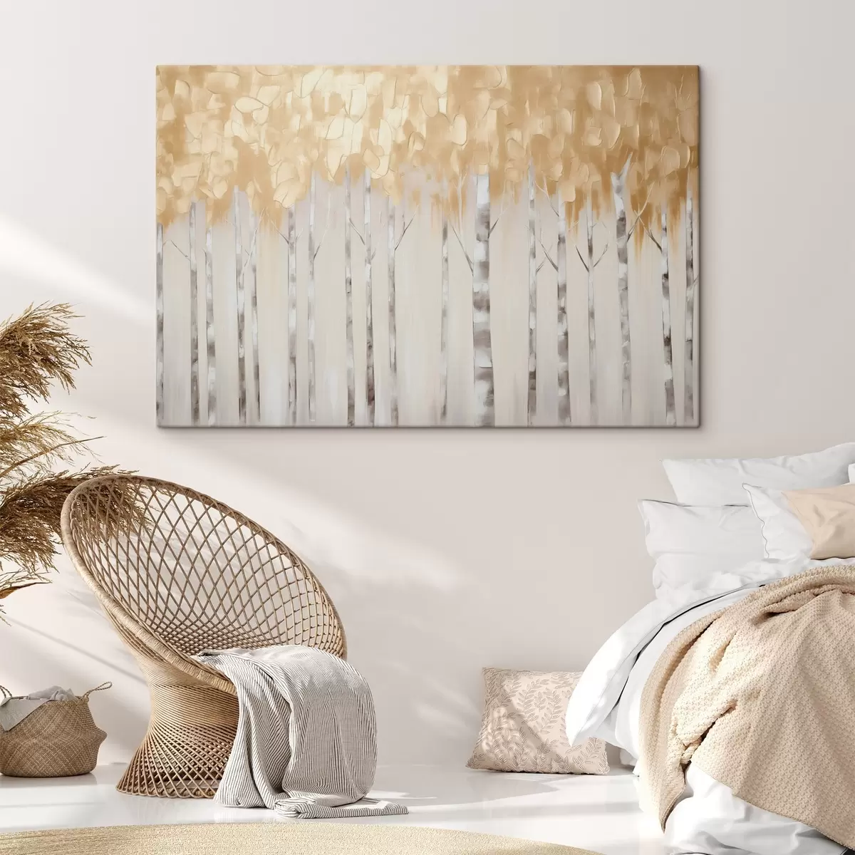 Glezna Bērzu koku imitācijas glezniecība s44637