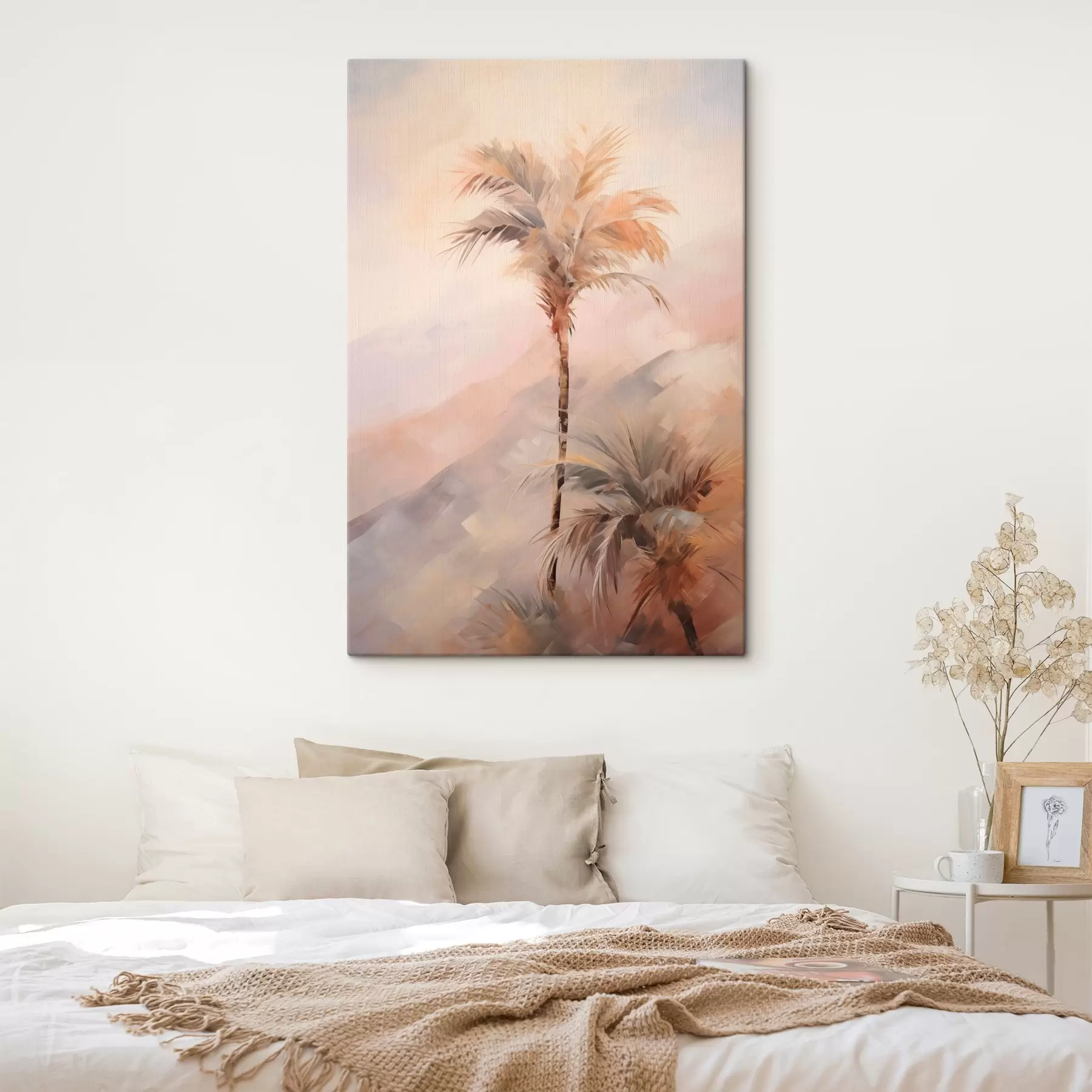 Fototapetes Palmu koku imitācija glezniecība s44650