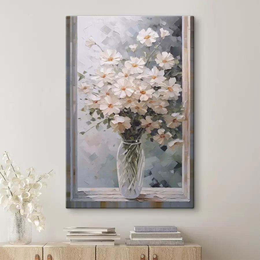 Glezna Smalki ziedi vāzē s44651