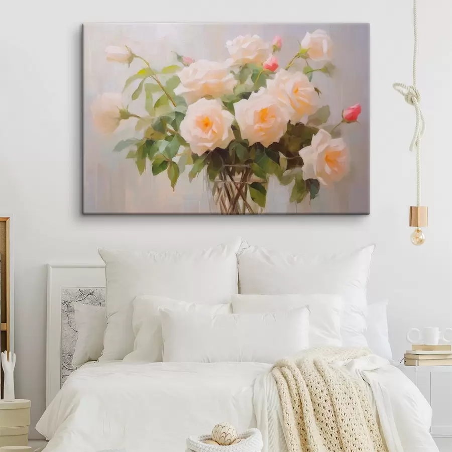 Glezna Rožu pušķis vāzē s44652