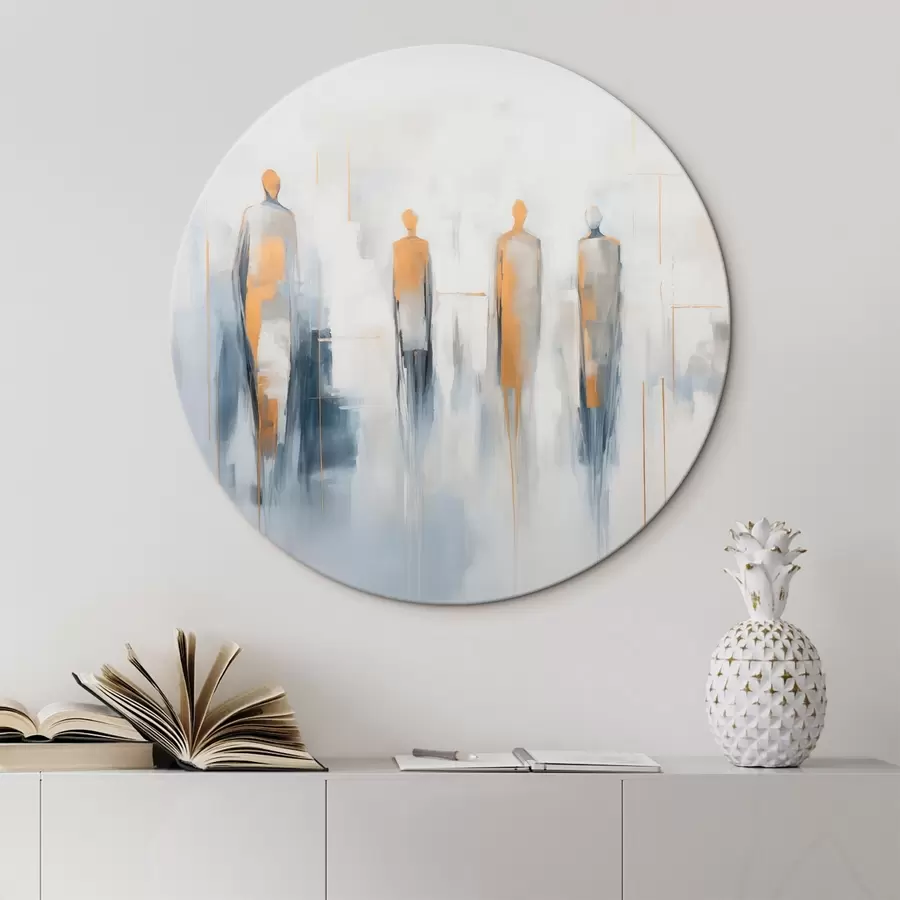 Glezna Cilvēku abstraktie silueti r44639