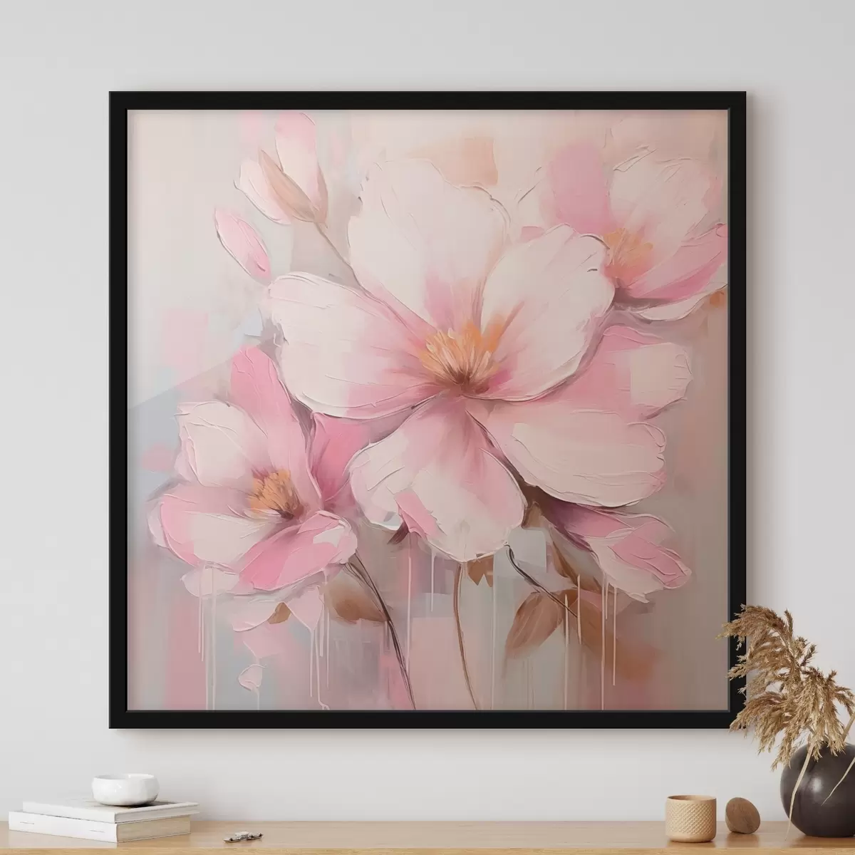 Plakāts Ziedēšanas ziedu imitācija glezniecība f44640