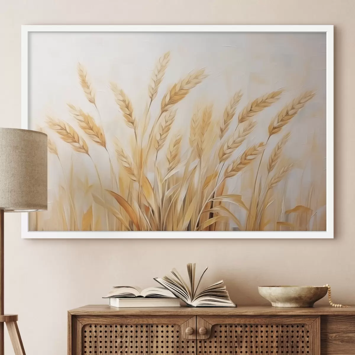 Plakāts Kviešu ausis imitējoša glezniecība f44642
