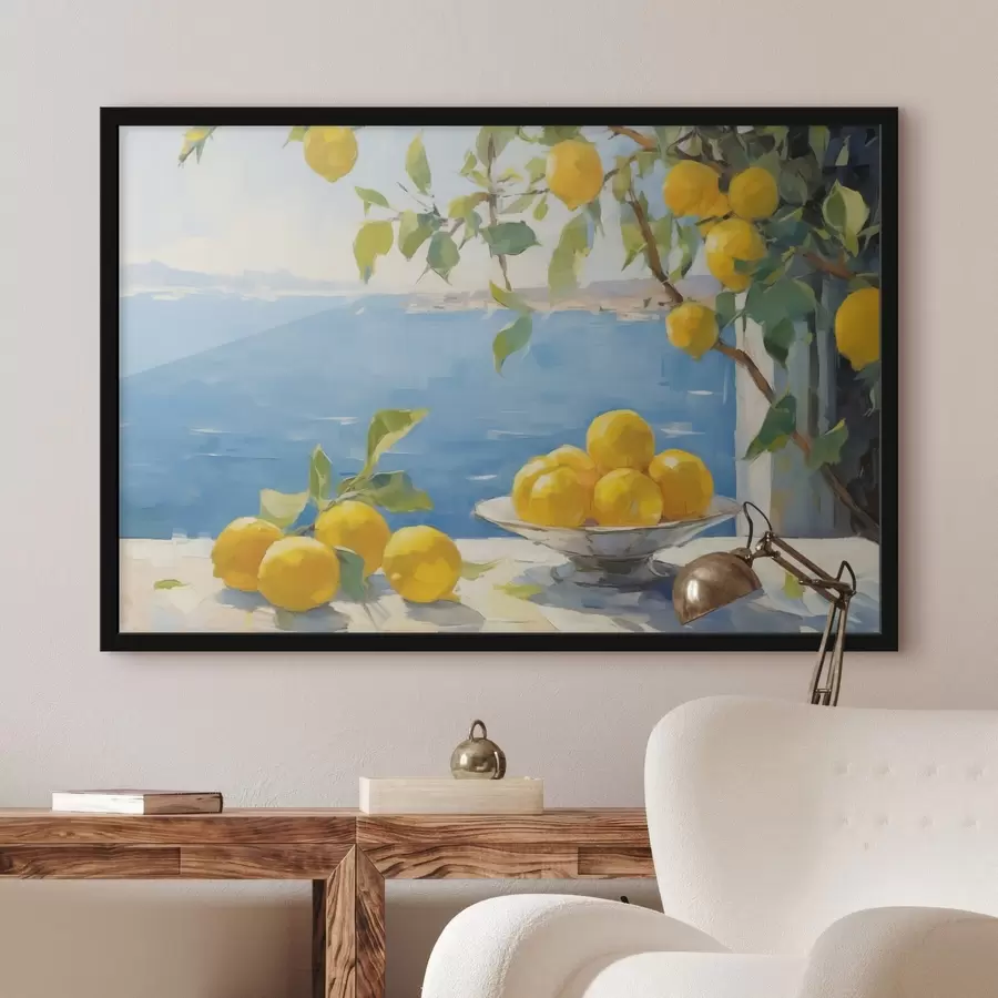 Fototapetes Citroni pret jūru f44649